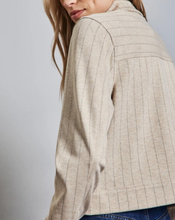 Load image into Gallery viewer, STREET ONE<BR>
Pinstripe Jacket<BR>
Beige<BR>