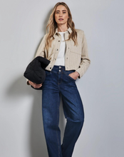 Load image into Gallery viewer, STREET ONE<BR>
Pinstripe Jacket<BR>
Beige<BR>