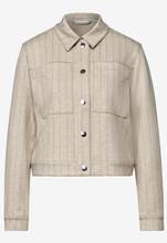 Load image into Gallery viewer, STREET ONE<BR>
Pinstripe Jacket<BR>
Beige<BR>