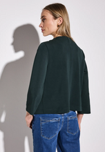 Load image into Gallery viewer, STREET ONE<BR>
Soft Silk Look Jacket<BR>
Hunter Green<BR>