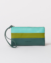 Load image into Gallery viewer, SURKANA<BR>
Tricolour Soft Wallet<BR>
Green, Multi<BR>