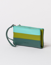 Load image into Gallery viewer, SURKANA<BR>
Tricolour Soft Wallet<BR>
Green, Multi<BR>