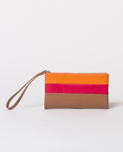 Load image into Gallery viewer, SURKANA<BR>
Tricolour Soft Wallet<BR>
Green, Multi<BR>