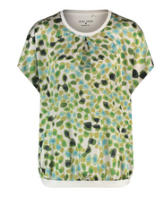 Load image into Gallery viewer, GERRY WEBER<BR>
Top with Graphic Design<BR>
Green/Navy<BR>