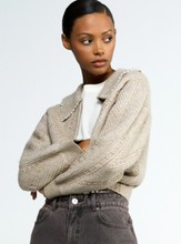 Load image into Gallery viewer, FRENCH CONNECTION<BR>
Kitty Pearl Cardigan<BR>
Almond<BR>
