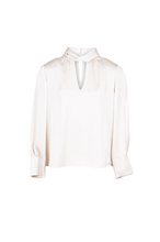 Load image into Gallery viewer, PERUZZI<BR>
Twisted Neck Top<BR>
Cream<BR>
