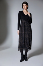 Load image into Gallery viewer, PERUZZI<BR>
Mesh Midi Dress<BR>
Brown<BR>