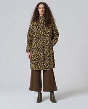 Load image into Gallery viewer, SURKANA<BR>
Animal Print Wool Coat<BR>
Green<BR>