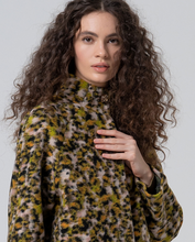 Load image into Gallery viewer, SURKANA<BR>
Animal Print Wool Coat<BR>
Green<BR>