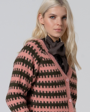 Load image into Gallery viewer, SURKANA<BR>
Pattern Knit Cardigan<BR>
Pink<BR>