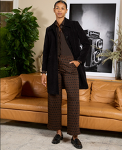 Load image into Gallery viewer, SURKANA<BR>
Pattern Trousers<BR>
Black/Brown<BR>