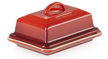 Load image into Gallery viewer, LE CREUSET<BR>
Butter Dish<BR>
Cerise<BR>