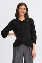 Load image into Gallery viewer, FRANSA<BR>
Bitte Cardigan<BR>
Black<BR>