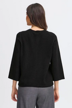 Load image into Gallery viewer, FRANSA<BR>
Bitte Cardigan<BR>
Black<BR>