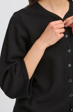 Load image into Gallery viewer, FRANSA<BR>
Bitte Cardigan<BR>
Black<BR>