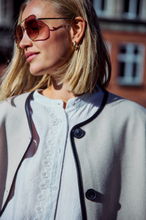 Load image into Gallery viewer, FRANSA<BR>
Elisabeth Waistcoat<BR>
Stone<BR>