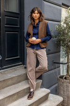 Load image into Gallery viewer, FRANSA<BR>
Salomi Cord Trousers<BR>
Sand<BR>