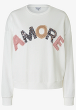 Load image into Gallery viewer, MORE AND MORE<BR>
Sweatshirt with "Amore"<BR>
Cream<BR>