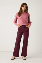 Load image into Gallery viewer, MORE AND MORE<BR>
Five Pocket Denim Jeans<BR>
Burgundy<BR>