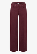 Load image into Gallery viewer, MORE AND MORE<BR>
Five Pocket Denim Jeans<BR>
Burgundy<BR>