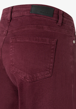Load image into Gallery viewer, MORE AND MORE<BR>
Five Pocket Denim Jeans<BR>
Burgundy<BR>