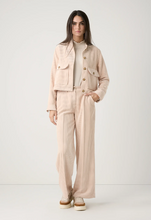 Load image into Gallery viewer, MORE AND MORE<BR>
Long Sleeve Smocked Blouse<BR>
Natural<BR>