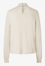 Load image into Gallery viewer, MORE AND MORE<BR>
Long Sleeve Smocked Blouse<BR>
Natural<BR>