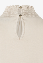 Load image into Gallery viewer, MORE AND MORE<BR>
Long Sleeve Smocked Blouse<BR>
Natural<BR>