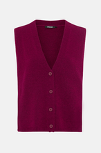 Load image into Gallery viewer, OLSEN<BR>
Sleeveless Blend Vest Knit<BR>
Orchid<BR>