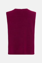 Load image into Gallery viewer, OLSEN<BR>
Sleeveless Blend Vest Knit<BR>
Orchid<BR>