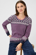 Load image into Gallery viewer, OLSEN<BR>
Shirt with Panneaux Print<BR>
Orchid<BR>