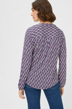 Load image into Gallery viewer, OLSEN<BR>
Shirt with Tunic Neckline<BR>
Orchid<BR>
