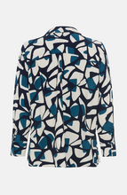 Load image into Gallery viewer, OLSEN<BR>
Blouse with All over Print<BR>
Teal<BR>