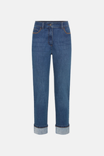 Load image into Gallery viewer, OLSEN<BR>
Denim Jeans in Cropped Style<BR>
Blue<BR>