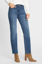 Load image into Gallery viewer, OLSEN<BR>
Straight Leg Denim Jeans<BR>
Blue<BR>