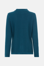 Load image into Gallery viewer, OLSEN<BR>
Knit Cardigan with Zipper<BR>
Teal<BR>