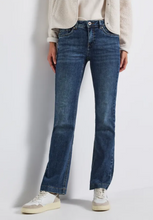 Load image into Gallery viewer, STREET ONE<BR>
Bootcut Mid Rise Jeans<BR>
Blue<BR>