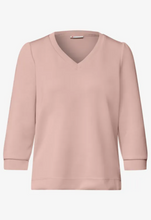 Load image into Gallery viewer, STREET ONE<BR>
V Neck Top<BR>
Blush<BR>