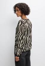Load image into Gallery viewer, STREET ONE<BR>
Tunic Blouse<BR>
Black/Cream<BR>