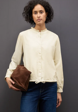 Load image into Gallery viewer, STREET ONE<BR>
Cord Blouse<BR>
Cream<BR>