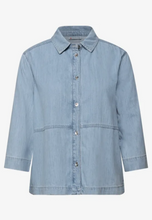 Load image into Gallery viewer, STREET ONE<BR>
Denim Shirt<BR>
Blue<BR>