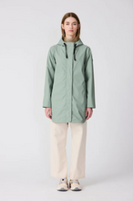 Load image into Gallery viewer, TANTA RAINWEAR<BR>
Snow Outer Jacket<BR>
Iceberg, Koi Orange<BR>