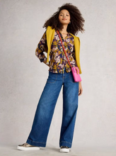 Load image into Gallery viewer, WHITE STUFF<BR>
Annie Jersey Shirt<BR>
Navy Multi<BR>