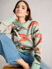 Load image into Gallery viewer, WHITE STUFF<BR>
Petal Jumper<BR>
Green<BR>