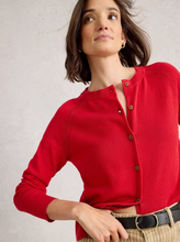 Load image into Gallery viewer, WHITE STUFF<BR>
Lulu Cardigan<BR>
Red, Plum<BR>