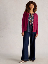 Load image into Gallery viewer, WHITE STUFF<BR>
Lulu Cardigan<BR>
Red, Plum<BR>