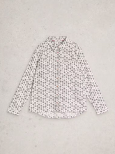 Load image into Gallery viewer, WHITE STUFF<BR>
Sophie Shirt<BR>
Ivory, White Print<BR>