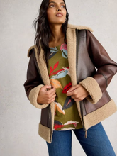 Load image into Gallery viewer, WHITE STUFF<BR>
Weaver Top<BR>
Khaki<BR>