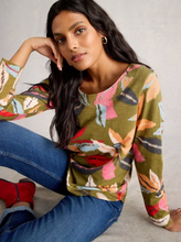 Load image into Gallery viewer, WHITE STUFF<BR>
Weaver Top<BR>
Khaki<BR>