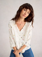 Load image into Gallery viewer, WHITE STUFF<BR>
Rae Cotton Top<BR>
Ivory<BR>